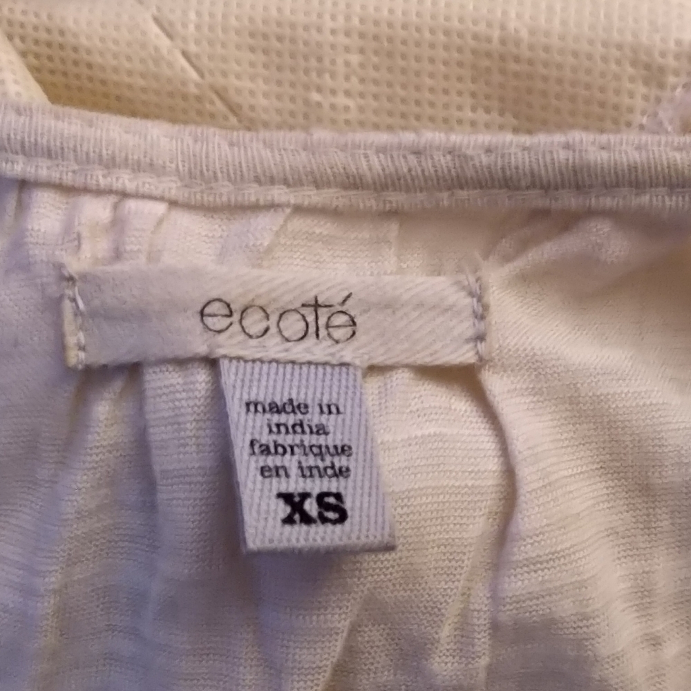 Ecote Boho Flutter Sleeve Blouse Xs - image 4